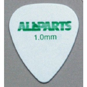 PVC plectrums (12) met Allparts logo heavy 1.0mm wit