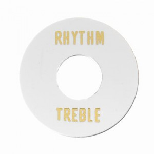 Rhythm-treble ring voor een toggle schakelaar wit kunststof