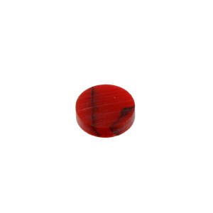 Toets inlay stippen 6,4mm red jasper stone