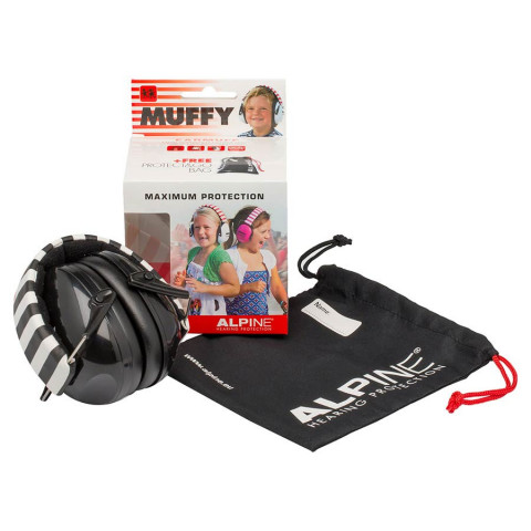 Alpine Muffy oorkappen voor kids zwart