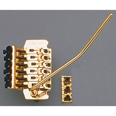 Allparts Floyd Rose licensed locking tremolo systeem met 1-5-8 41.3mm lock nut goud