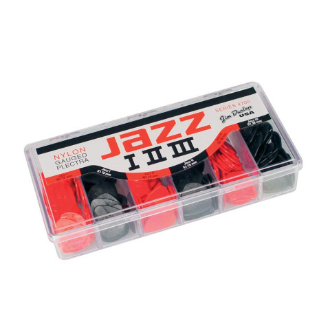 Dunlop 144 delige nylon jazz plectrum kit