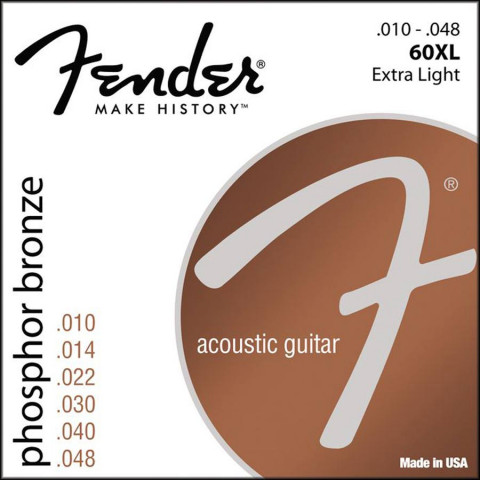 Fender Phosphor Bronze akoestische snarenset extra light .010-.014-.022-.030-.040-.048