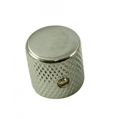 Platte aluminium (lichtgewicht) barrel knop (1) met stelschroef Ø6,35mm