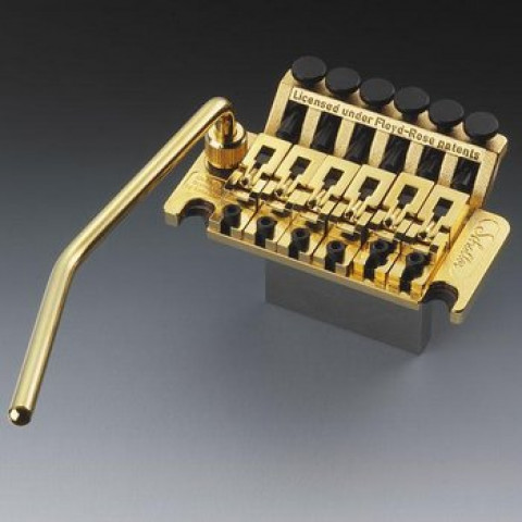 Schaller Floyd Rose licensed locking tremolo met 1-5-8 41.3mm lock nut goud