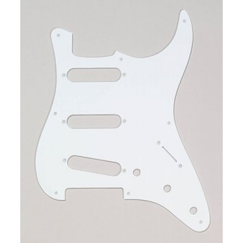 Slagplaat 1-laags Stratocaster wit