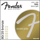 Fender 80/20 Bronze Wound akoestische snarenset extra light .010-.014-.022-.030-.040-.048