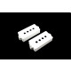 Pickup cover set voor Precision Bass wit