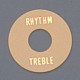 Rhythm-treble ring voor een toggle schakelaar creme kunststof