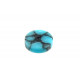 Toets inlay stippen 6,4mm turquoise stone